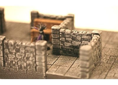 Dunkelstadt - Dungeon Module 90° Corner-Wall 