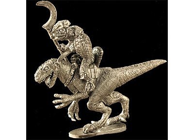 Lizardman Iguanid on Velociraptor (1) 