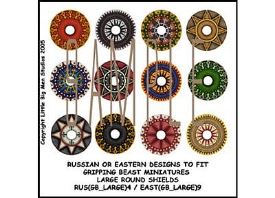 RUS(GB)04 Russian Shield (Large Dark Age Round) 
