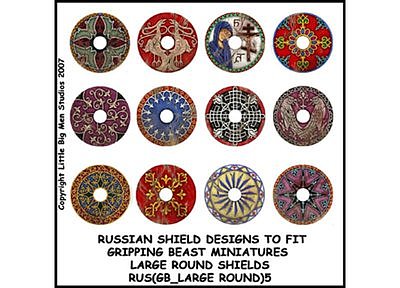 RUS(GB)05 Russian Shield (Large Dark Age Round)  