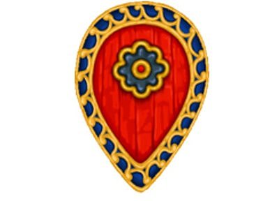 BZI(GB)01 Byzantine Infantry Shield (Infantry Teardrop) (12) 