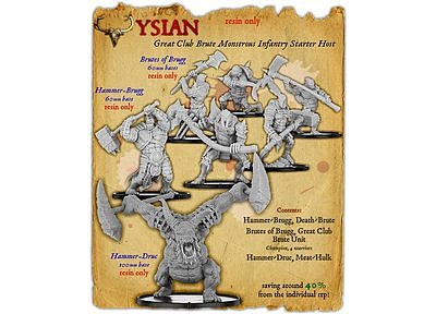Ysian Great Club Brute Monstrous Infantry Starter Host  