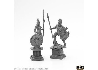 44127 Amazon and Spartan Living Statues (Stone) 