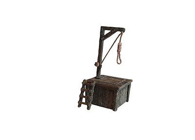 Gallows with Scaffold and Ladder 