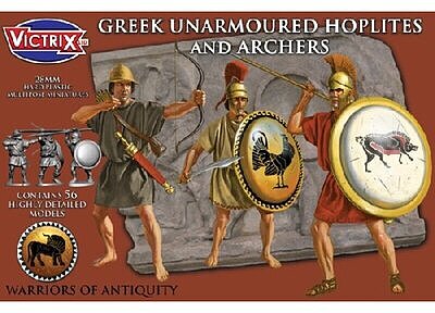 VXA005 - Greek Unarmoured Hoplites and Archers 