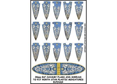 Elf Cavalry Flags and Shields 