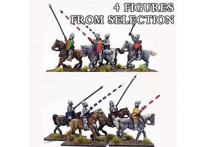 CHV02b SAGA: Age of Chivalry Hearthguard (Mounted) (Unbarded) (4 Figures) 