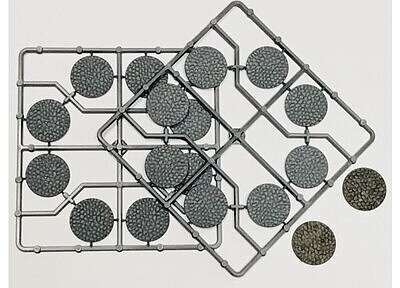 30mm Diameter Cobblestone Bases (Gray) 