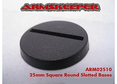 ArmsKeeper Bases: 25mm Round Slotted Bases Mega Pack (80)  